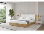 ALTDECOR Polsterbett mit Bettkasten - ENZO5 - 140x200 - Wei&szlig; - Bett ohne Matratze,