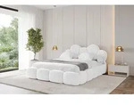 ALTDECOR Polsterbett mit Bettkasten - LANA - 120x200 - Wei&szlig; - Bett ohne Matratze,