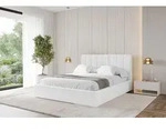 ALTDECOR Polsterbett mit Bettkasten - STERA - 120x200 - Wei&szlig; - Bett ohne Matratze,