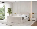 ALTDECOR Polsterbett mit Bettkasten - TIVON-Z - 160x200 - Beige - Bett mit Kopfteil