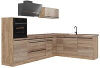 Eckk&uuml;che Vicco R-Line Sonoma/Goldkraft Eiche 287 x cm Arbeitsplatte Goldkraft...