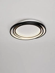 Nova Luce LED Deckenleuchte Arbor dimmbar 27W warmweiss 3000K Schwarz Metall &Oslash;44cm
