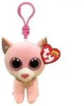 Ty Beanie Boo's Clip Fiona Pink Cat 7cm - Rosa