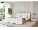 ALTDECOR Polsterbett mit Bettkasten - ENZO2-Z - 140x200 - Wei&szlig; - Bett mit Kopfteil