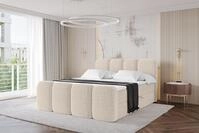 ALTDECOR Boxspringbett mit Fu&szlig;teil - H3 Matratze und Topper - NINA-Z - 200x200 -