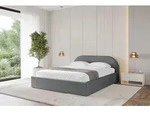 ALTDECOR Polsterbett mit Bettkasten - TIVON-v1 - 200x200 - Dunkelgrau - Bett mit