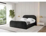 ALTDECOR Polsterbett mit Bettkasten - LERIS-Z - 120x200 - Schwarz - Bett mit Matratze