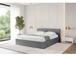ALTDECOR Polsterbett mit Bettkasten - EMMI-v1 - 160x200 - Dunkelgrau - Bett mit