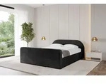 ALTDECOR Polsterbett mit Bettkasten - TIVON-Z-v1 - 180x200 - Schwarz - Bett mit