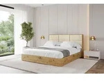 ALTDECOR Polsterbett mit Bettkasten - ENZO1 - 160x200 - Beige - Bett mit Matratze