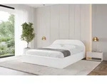 ALTDECOR Polsterbett mit Bettkasten - TIVON-v1 - 120x200 - Wei&szlig; - Bett mit Matratze