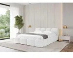 ALTDECOR Polsterbett mit Bettkasten - KALA-v1 - 200x200 - Wei&szlig; - Bett ohne Matratze,