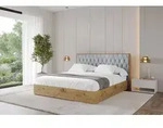 ALTDECOR Polsterbett mit Bettkasten - ENZO5 - 120x200 - Grau - Bett ohne Matratze,