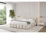ALTDECOR Polsterbett mit Bettkasten - LEYA-v1 - 140x200 - Beige - Bett ohne Matratze,