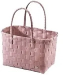 Kobolo Tasche Einkaufstasche Einkaufskorb geflochten Kunststoff Shopper - ROSE...
