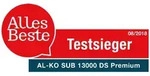 AL-KO Klarwassertauchpumpe SUB 13000 DS Premium, 650 W Leistung, max. F&ouml;rdermenge