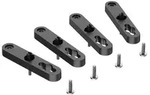 Spelsberg Au&szlig;enbefestigungslasche GEOS ABL-10 20 x 10 x 95mm schwarz Set 4x