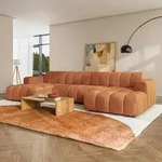 Masseno Ecksofa AENIS U-Form, Wohnzimmersofa, Couch, Soffa, Couchgarnitur-...