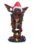 Gremlins Mohawk in Lichterkette als Weihnachtsdeko 16cm - Braun/Grau/Rot