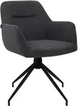 CLP Esszimmerstuhl Merlinda mit Cordbezug 360&deg; drehbar mit Lehnen und Metallgestell