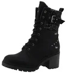 Mustang Damen Elegante Stiefelette 15M0122005 Schwarz - Schwarz - 37
