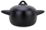 Topf mit Deckel/Kessel (Marmor, Induktion) 20 cm, 3,0 l - Schwarz