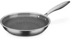 GSW 868518 Inoxxa Black, Bratpfanne mit Wabenstruktur - ⌀24 cm - Grau