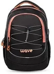 Wave Boost Schulrucksack - Blooms - Schwarz