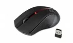 Rebeltec Wireless optical mouse, GALAXY black/red, rubber surface - Rot