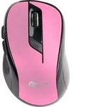 Maus C-TECH WLM-02P, schwarz und rosa, kabellos, 1600DPI, 6 Tasten,