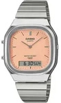 Casio Armbanduhr Vintage AQ-240E-4AEF analog-digital apricot - Orange