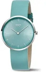 Boccia Damen Armbanduhr 3309-14 Trend Lederband hellblau - Blau