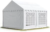 TOOLPORT Partyzelt Festzelt 5x4 m Garten-Pavillon PVC Plane 700 N in wei&szlig;