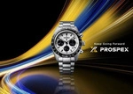 Herrenuhr, Solar-Chronograph aus Edelstahl - Wei&szlig;es Zifferblatt - Seiko Modell: