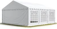 TOOLPORT Partyzelt Festzelt 6x6 m Garten-Pavillon PVC Plane 700 N in wei&szlig;