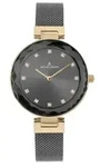 Jacques Lemans Armbanduhr Milano Crystal Black - Gold - Grau