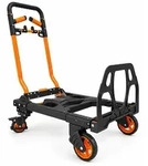 DeTec. 2-in-1 Sackkarre klappbar, Plattformwagen bis 150 kg, Transportkarre bis...