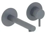 Herzbach SIRO GREY Waschtisch-Wandbatterie Farbset 160mm Grau matt