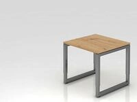 B&uuml;ro Schreibtisch 80x80 cm Modell RS08 mechanische H&ouml;heneinstellung R =