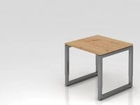 B&uuml;ro Schreibtisch 80x80 cm Modell RS08 mechanische H&ouml;heneinstellung R =