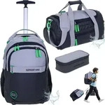 Schultrolley 3 Teile Set Elephant Hero Signature Trolley Rucksack Rollen...