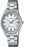 Casio Collection LTP-V005D-7AUDF Damenuhr - Wei&szlig;/Silber