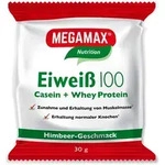MEGAMAX Nutrition Eiwei&szlig; 100 Pulver Himbeer-Geschmack, 30 g Pulver
