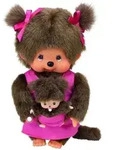 Monchhichi Mother Care Pink Girl, 20 cm, 1St&uuml;ck - Rosa