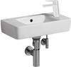 Geberit Handwaschbecken RENOVA COMPACT 500 x 250 mm, mit Überlauf, Ablagefläche