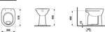 LAUFEN H8259574000001 Stand-F-WC PRO 470x360x450 - Wei&szlig;
