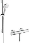 hansgrohe Croma Select S Vario Combi Set 65 cm - Silber/Wei&szlig;