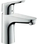 Hansgrohe Focus Waschtischmischer 100 LowFlow Chrom ohne Ablaufgarnitur - Silber