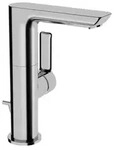 Hansa Ligna Einhand-Waschtischbatterie, Hebel seitlich, chrom, 55302203 - Silber