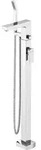 Steinberg Serie 120 Wannenarmatur, freistehend, Ausladung 230mm, 1201162 - Silber